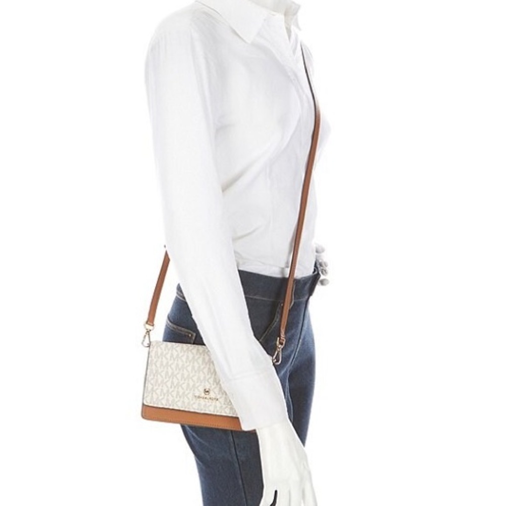 NWOT Michael Kors Logo Jet Set Crossbody SMALL Bag - Picture 2 of 4